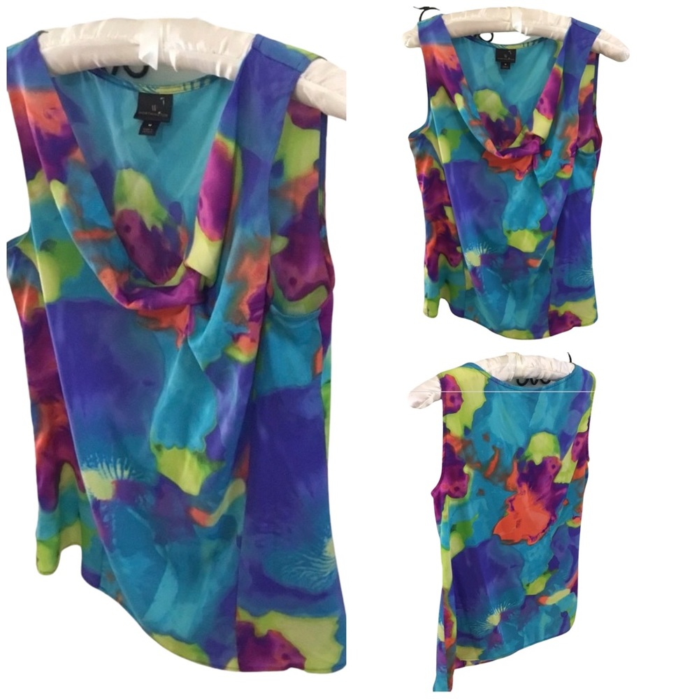 🚦3-$25🚦Worthington Multi-Color Sleeveless Top Size M